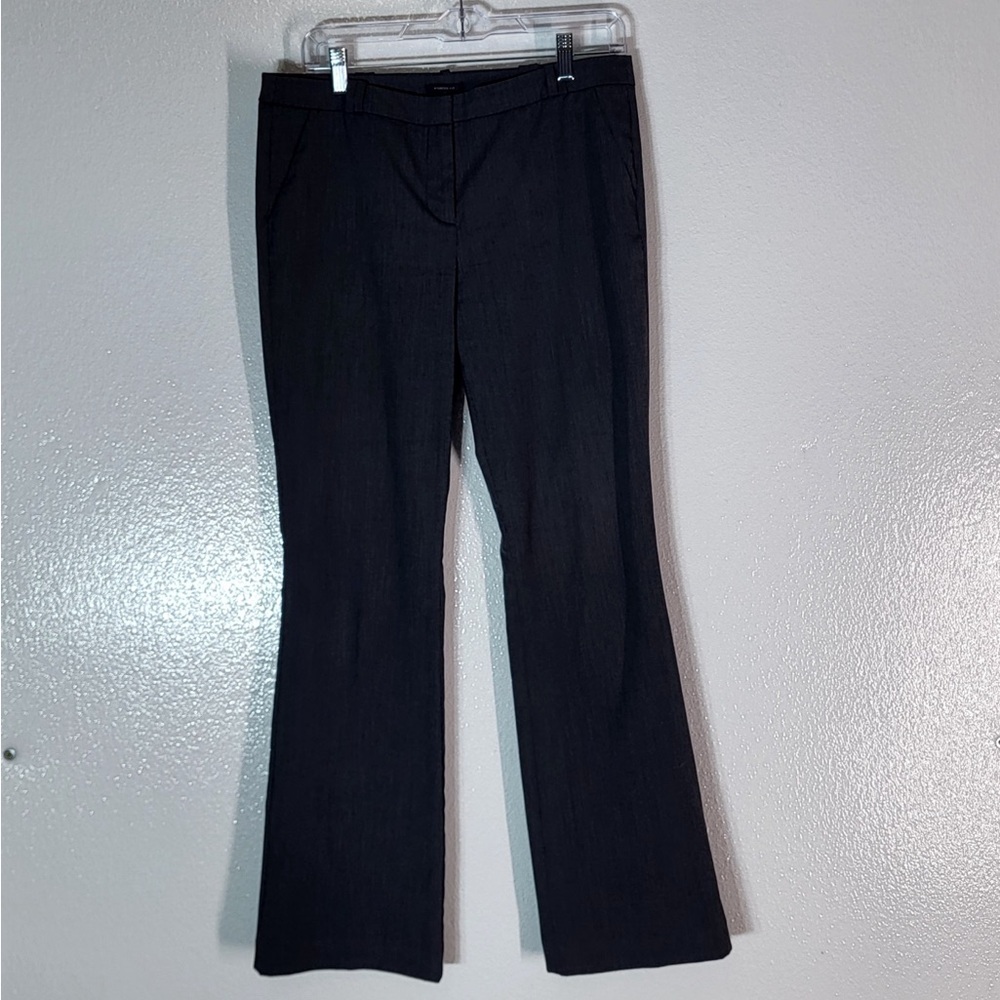 Worthington Women's 6 Petite Dress Pants Modern Fit Charcoal Gray Stripe